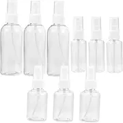 ARTSEWPLY 9pcs Portable Empty Spray Lotion Bottles Refillable Travel Containers for Face Shampoo and More Leak Pet Material Go Use