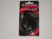 Ten Seconds Elastic Stretch Shoelaces Shoe Laces Lock Lace Brown 36” Unisex