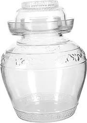 [Luxshiny] Glass Pickle Storage Jar Food Storage Container for Pickling Fermenting Glass Jar for Kitchen Organization for Storing and Grains Random Style