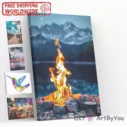 Paint By Numbers Kit Scenery Abstract Beginner Brush Home Kids Canvas Wall Decor