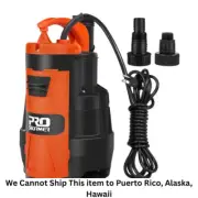 Sump Pump 3500 GPH 1HP Submersible Clean/Dirty Water W/ Build-in Float Switch
