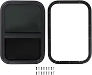XTevu Sliding Window, RV Side Window, Trailer Window, Removable Mesh Screen for Engineering Vehicle 381x559mm 15.24x22.36in