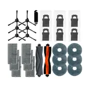 27PCS Replacement Spare Parts for X30 / X30 Pro Ultra Main Side Brush HEPA Filter Mop Pads Dust Bags