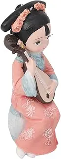 [LIFKICH] Qing Dynasty Resin Figurine Chinese Decor Royal Ornament for Home Hotel Photo Prop