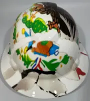 New Full Brim Hard Hat Custom Hydro Dipped MEXICO FLAG MEXICAN EAGLE