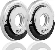 Yakamoz 2PCS M5/8-11 Thread Angle Grinder Lock Nuts, Quick Release Grinder Flange Nut Replacment Lock Nuts for Angle Grinder Electrical Tools