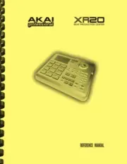 Akai XR20 Beat Production Station Drum Machine OWNER'S REFERENCE MANUAL
