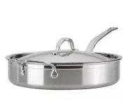 HestanProBond® Clad Stainless Steel 5-Quart Covered Saute with Helper Handle