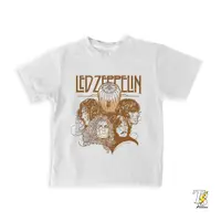 在飛比找蝦皮購物優惠-Led Zeppelin T 恤兒童樂隊圖案高級 T 恤盜版