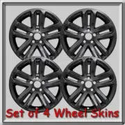 Black Ford Explorer Wheel Skins 18" 2016-2017 Hubcaps Black Wheel Covers