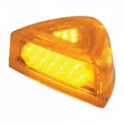 37 LED Amber Lens Amber Turn Signal Light w/ Chrome Base 1987-2007 Peterbilt