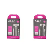 2PK Core Essentials USB-C Soundpods/Earphones Music/Calls Wired w/ Mic White