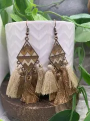 2.5” Copper-tone Retro Boho Dangle Earring Set New Free Ship B4567