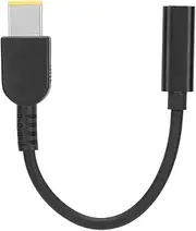 Richer-R Power Adapter Cable,Type‑C Female to DC Adapter for Power Line Square Port 11 X 5.0mm Male Cable 17cm Notebook Converter Wire