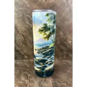 Woodland Rock Stream 20oz Skinny Tumbler With Lid Reusable Straw