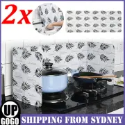 2x Anti-Splatter Shield Screen Cover Pan Cooking Guard Frying Oil Splash Kitchen