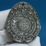 34.2gm Aletai iron meteorite pendant 九宫八卦牌 ATP0454