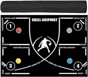 Agility Footstep Training Mat, Basketball Training Mat | 120 x 86 cm Portable Non-Slip Mat for Regular Training System - Training Aid, Silent Equipment, Aid Props