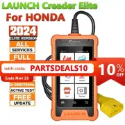 2025 LAUNCH Creader Elite for Honda Car OBD2 Diagnostic Tool Scanner Key Coding