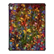 iPad Air 13-inch (M2/M3) iPad Impact Case AMONGST THE FLOWERS IPAD, FLORAL GARDEN COLORFUL ABSTRACT PRETTY BLOOM PAINTING By Ebi Emporium