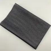 Vintage Acoustic Black & Silver Cloth For Speaker Stereo Grill Fabric 1.4x0.5M