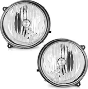 Headlights for 2005-2007 Jeep Liberty, Headlamp Replacement for 05 06 07 Jeep Liberty Headlight Halogen Driver and Passenger Side