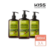 在飛比找momo購物網優惠-【KISS】以色列摩洛哥油堅果洗護洗髮精400ml*3入(c