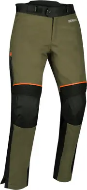 Bering Zephyr waterproof Ladies Motorcycle Textile Pants, green-brown, Size 46 for Women Green Brown