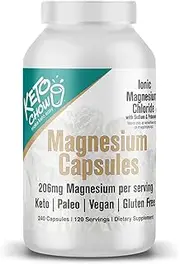 Keto Chow Ionic Magnesium Chloride Tablets Provides Magnesium, Eletrolytes & Trace Minerals The Body Needs | Sourced from Utah's Great Salt Lake