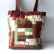 Patchwork Large Tote Bag, Great Gift for Mom, Finished Product