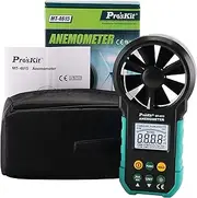 Pro'sKit Tools Solutions MT-4615 Anemometer Measuring air Velocity and air Volume Large LCD Backlight Max./Min. Value Low Battery Indication Auto Power Off Date Hold(MT-4615)