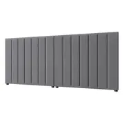 Oikiture Bed Frame Headboard Double Queen King Size Head Bedhead Grey Velvet