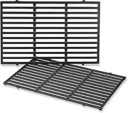 [weber] Porcelain-Enameled Cast-Iron Cooking Grates,Fits-Genesis 300 Series Grills, 19.5" x 12.9" with Superior Heat Retention