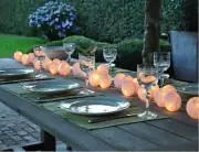 Battery Powered LED White Ball String Lights (20 balls, 5cm)