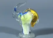 MARIAN PYRCAK Art Glass Lead Crystal 24%PbO ELEPHANT Figurine 4.5” #2