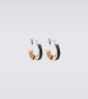 [Bottega Veneta] Bottega Veneta Joint 18kt gold-plated sterling silver earrings One Size silver