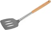 BEBEMOKO Ergonomic Non Stick Frying Spatula with Handle Silicone Turner for Home Cooking Portable Kitchen Accessory for Easy Stirring and Lifting Space Saving Design