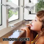 12Pcs Sliding Window Locks Aluminum Alloy Child Proof Security Lock Leko