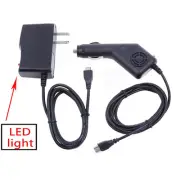 2A Car Charger+AC/DC Wall Power Adapter Cord For TOMTOM GPS GO 60 3D GO 60s 1FC6
