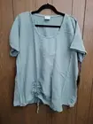 Oh My Gauze Ana Top Size 1 Agave Green Color 100% Cotton