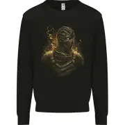 Mummy From Hell Demon Skull SCI-FI Kids Sweatshirt Jumper