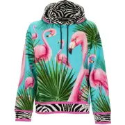 Dolce & Gabbana X Dj Khaled Flamingo Zebra Hoodie Pullover Blue Pink