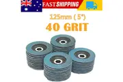 20 PCS 40 Grit Grinding Wheel 5'' 125MM Angle Grinder Flap Sanding Disc AU