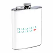 Fa La La Em1 Flask 8oz Stainless Steel Hip Drinking Whiskey