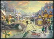 Snowfall at Sundown - Chart Counted Cross Stitch Patterns Needlework DIY DMC