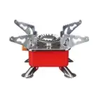 Outdoor Mini Square Portable Folding Gas Stove Ultra-Light Camping Cassette Cook