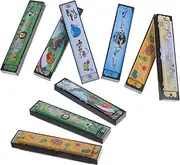 Totority Beginner Harmonica Set 16 Holes Kids Harmonica Portable Metal for Children Adults