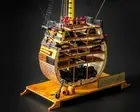 1:200 HMS Victory Ship Model Kit + Brass Upgrade Accessories Wooden Ship Kit