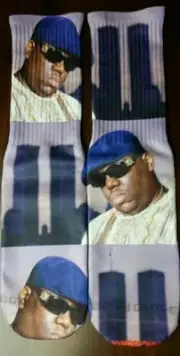 Custom Notorious B.I.G. Dry Fit socks Brooklyn NYC gamma laney oreo III IV V