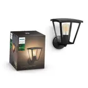 Inara Outdoor Smart Wall Light, Black - E26 White Filament LED Bulb - 1 Pack